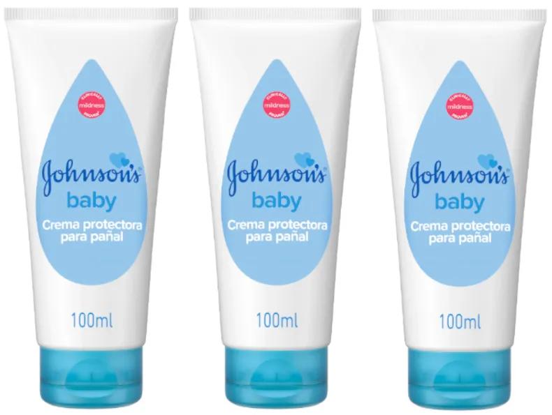 Johnson&#39;s Baby Diaper Protective Cream 3x100 ml