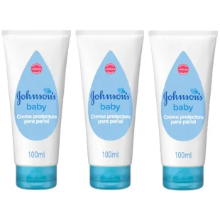 Johnson&#39;s Creme Protetor de Fraldas para Bebês 3x100 ml