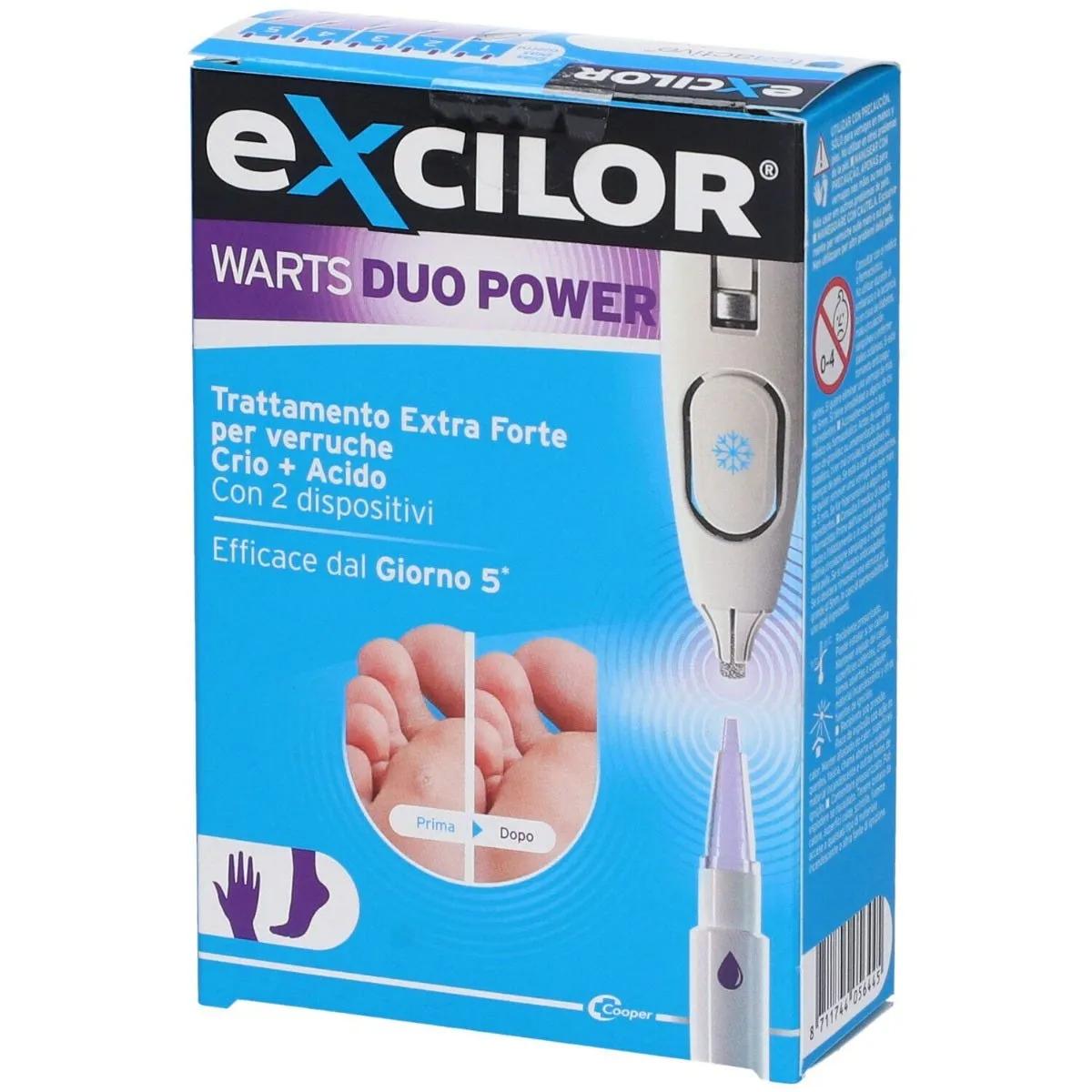 Excilor Warts Duo Power Trattamento Forte per Verruche Mani e Piedi