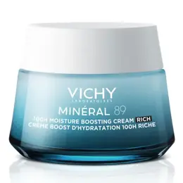 Vichy Minéral 89 Crème Boost d'Hydratation 100h Peaux Sèches 50ml