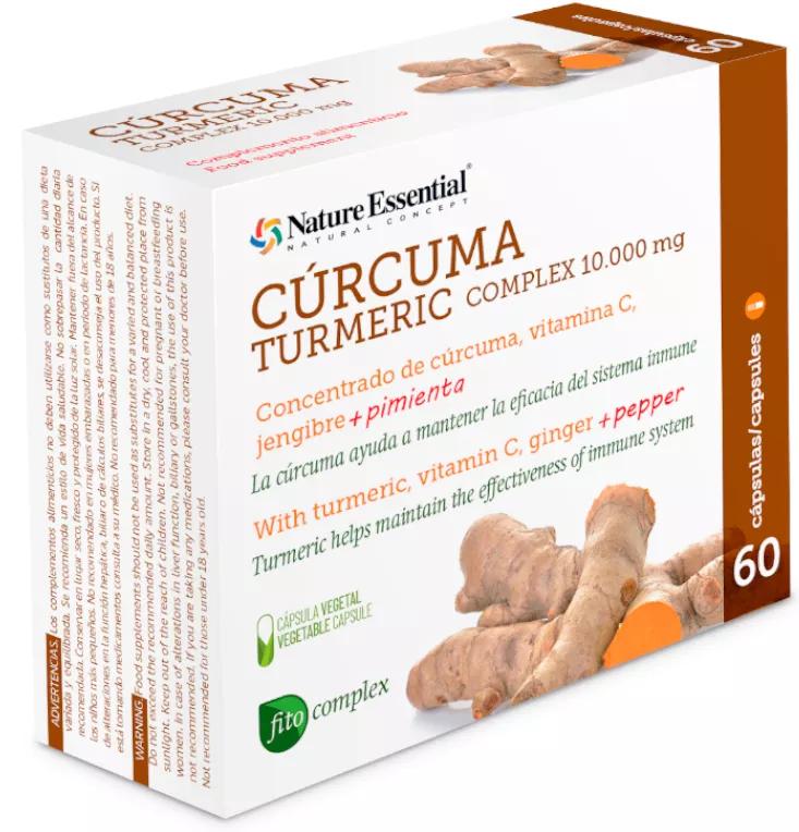 Nature Essentiel Complexe Curcuma 10000mg 60 Gélules Végétales