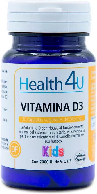 H4U Vitamina D3 Kids 30 Cápsulas de 545 mg