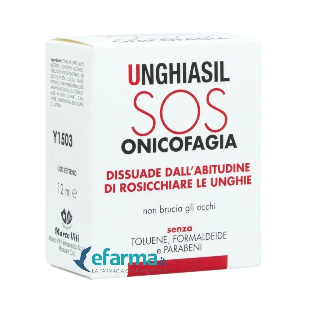 Unghiasil SOS Onicofagia Smalto Anti-Rosicchiamento Unghie 12 ml