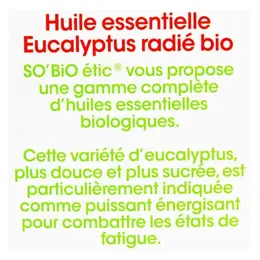 So'Bio Étic Aroma Huile Essentielle Eucalyptus Radié Bio 15ml