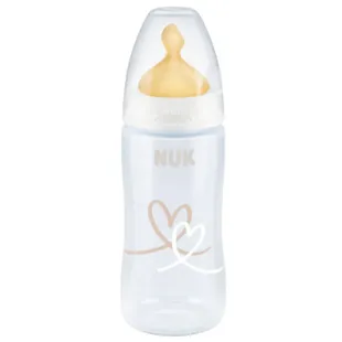 Biberão Nuk First Choice+ Látex com Controlo de Temperatura 0-6 meses 300 ml
