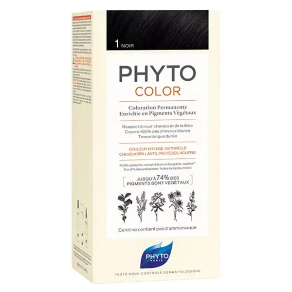 Phyto PhytoColor Coloration Permanente N°1 Noir