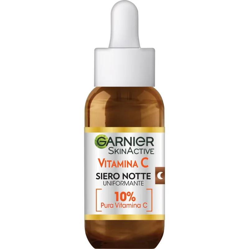 Garnier Skin Active Siero Notte Uniformante Vitamina C Viso e Collo 30 ml