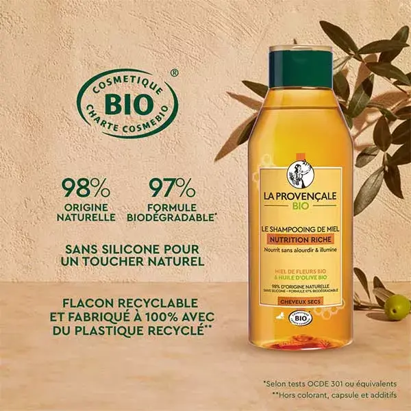 La Provençale Nutrition Riche Le Shampoing de Miel Bio 250ml