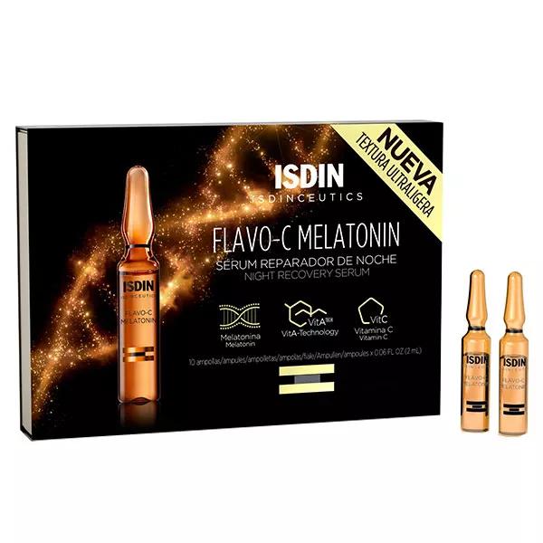 Isdin Flavo-C Melatonina de Noche 10 ampollas