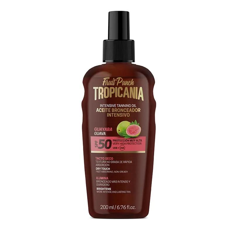 Tropicania Olio Solare Abbronzante SPF 50 Guayava 200ml