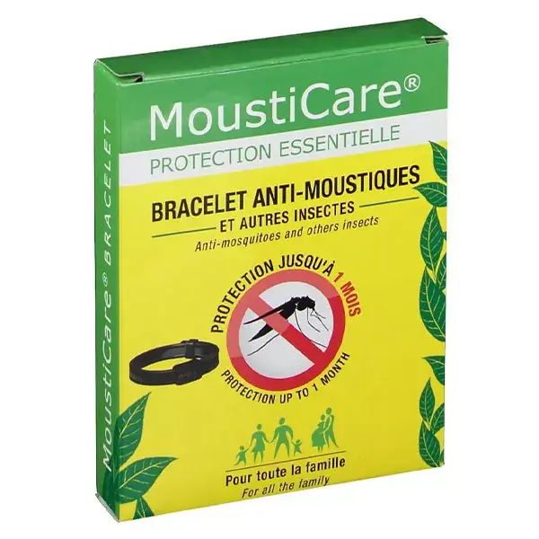 Mousticare Anti-Mosquito Bracelet Black