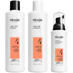 Nioxin 4 Advanced Thinning Colored Hair Shampoo 150 ml + Conditioner 150 ml + Treatment 50 ml