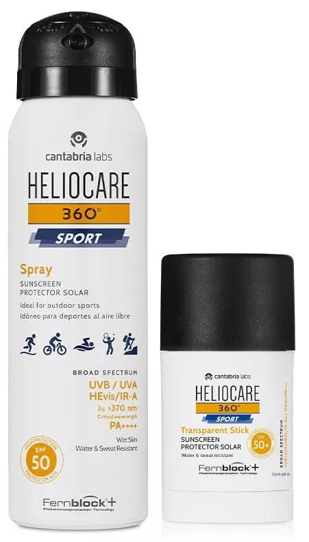 Heliocare 360 Sport Stick SPF50+ 25 gr + Spray 100 ml