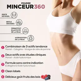 Eafit Minceur 360 Poudre - Morosil + Collagène Marin + Acide Hyaluronique - 275g Lot de 3