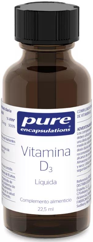 Pure Encapsulations Vitamina D3 Líquida 22,5 ml