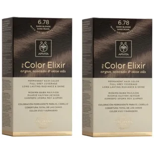 Apivita My Color Elixir Hair Dye N678 Dark Blonde Pearl Sand 2 units