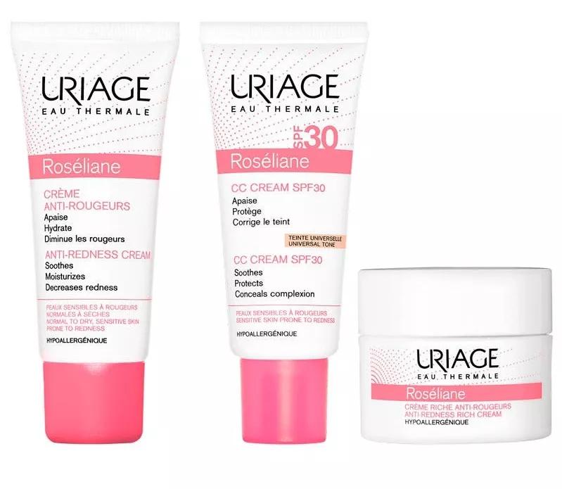 Roseliane Crème Uriage 40 ml + CC Crème SPF30 + Roseliane Rich Crème