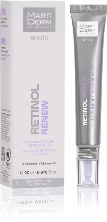 MartiDerm Shots Retinol Renew 0,3% Retinol + Niacinamida 20 ml
