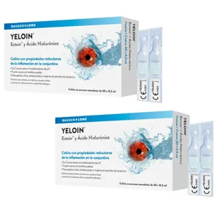 Bausch&amp;Lomb Yeloin Colírio 2x30 Unidosis x 0,5 ml