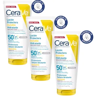 CeraVe Invisible Protective Moisturizing Lotion SPF50+ 3x117 ml