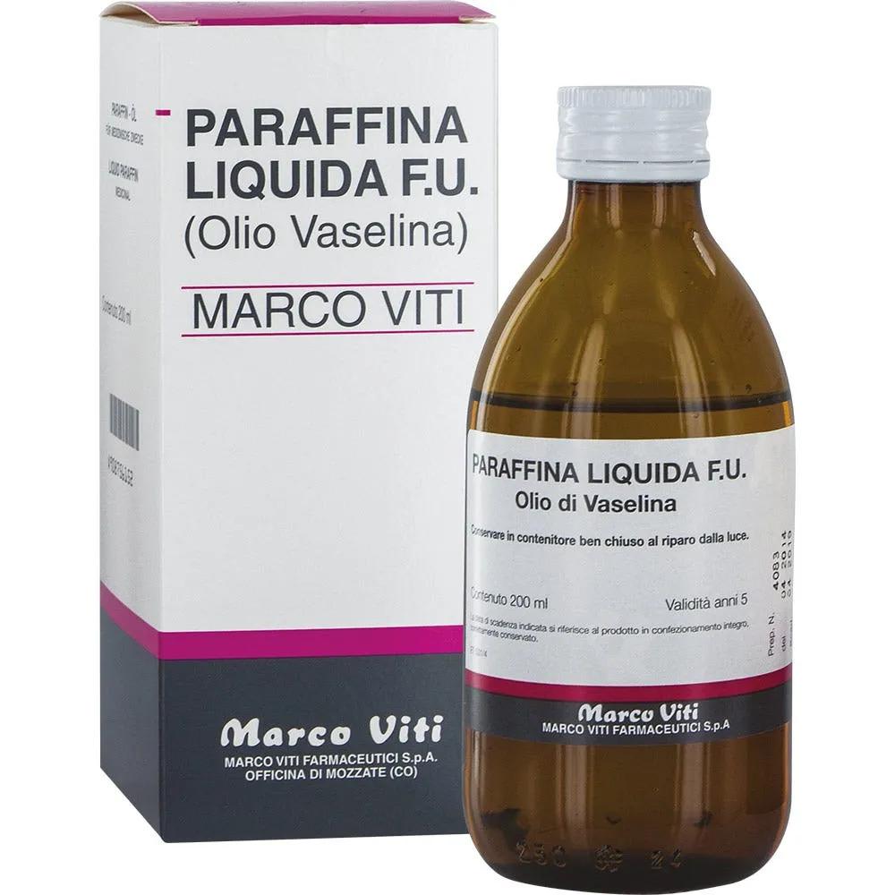 Marco Viti Paraffina Liquida F.U. Olio di vaselina Integratore Lassativo 200 ml