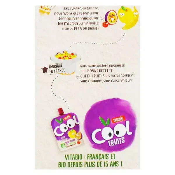 Vitabio Cool Fruits Mela Frutto della Passione + Acérola 12 x 90g