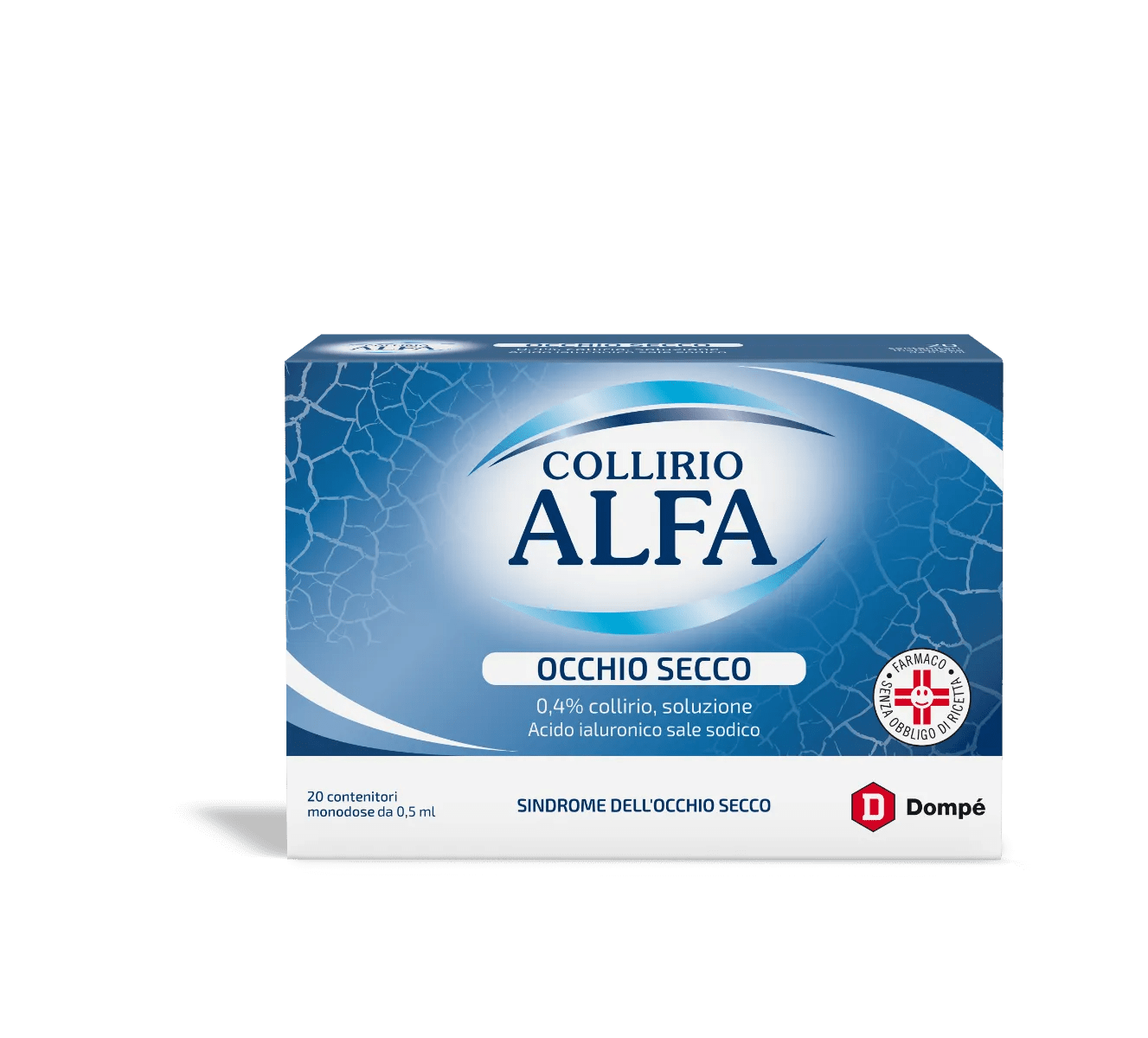 Alfa Collirio Occhio Secco Acido ialuronico 20 Flaconcini 0,5 ml