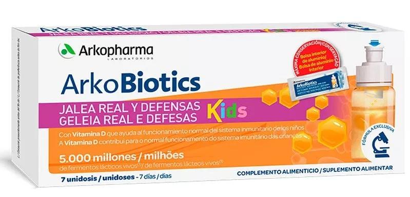 Arkopharma Arkobiotics Biotics geleia Real e defesas Crianças 7 Dosis