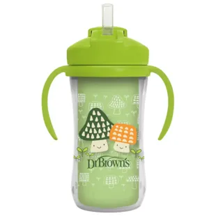 Dr Brown&#39;s Thermal Cup with Straw Green +12m 300ml