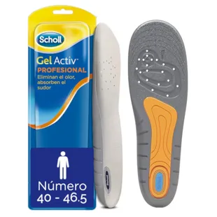 Scholl Plantillas Gel Activ Profesional Hombre 1 Par (Talla 40-46,5)