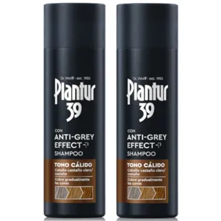 Shampooing ton chaud effet anti-gris Plantur 39 2x200 ml