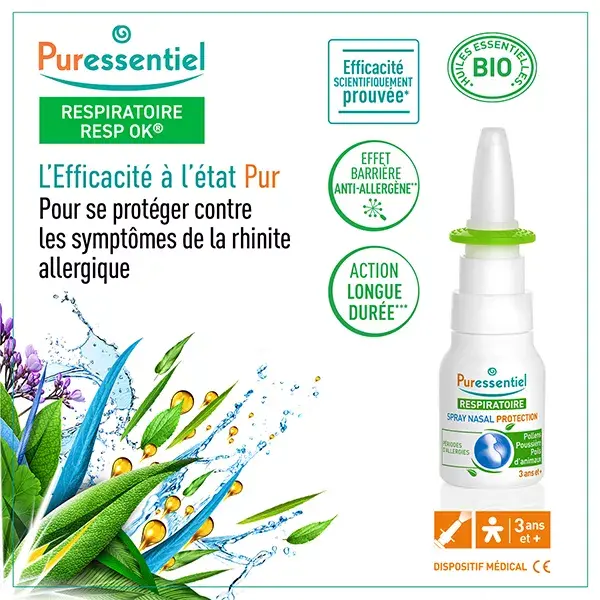 Puressentiel Respiratoire Spray Nasal Protection Allergies 20ml