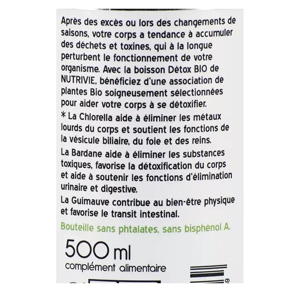 Nutrivie Détox Bio 500ml