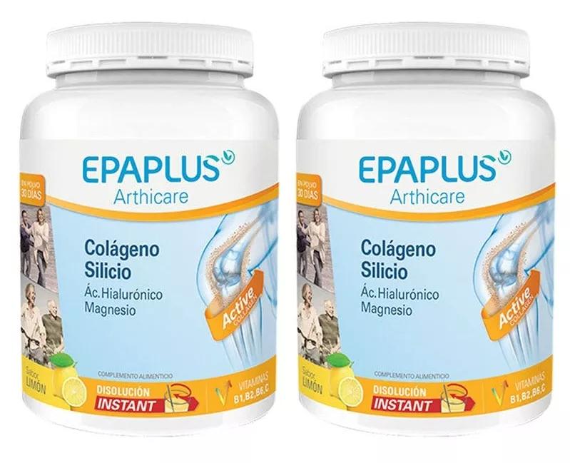Epaplus Arthicare Colagénio Silicio + Ac.Hialurónico+ Magnésio Sabor Limão 2x334 Gr