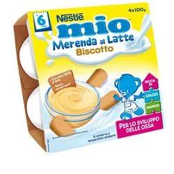 Nestlé Merendina Lattea Con Biscotti 4X100 g