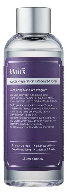 Klairs Tónico Facial Sem Perfume Supple Preparation 180ml