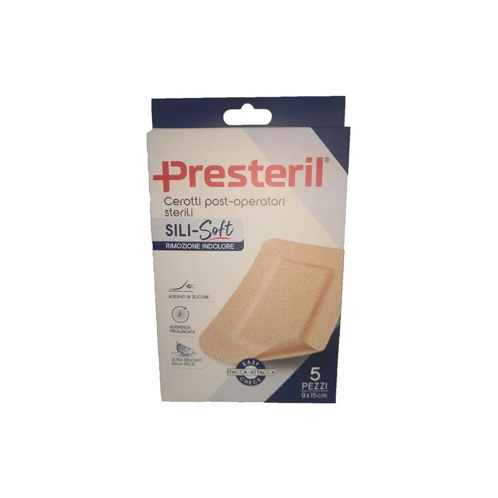 Presteril Cerotti Post Operatori Sili Soft Skin 9X15 Cm 5 Pezzi