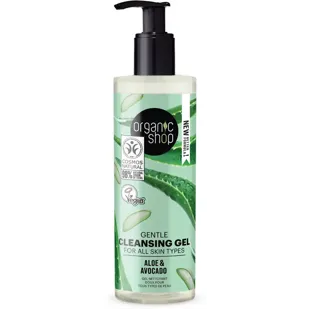 Organic Shop Aloe and Avocado Gentle Cleansing Gel 200 ml