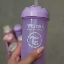 Twistshake Tasse à Paille Violet Pastel +6m 360ml