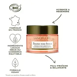 Sanoflore Rosa Fresca Baume de Rosée Nuit Bio 50ml