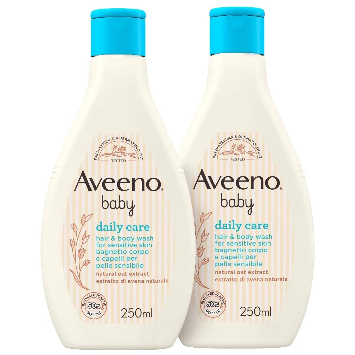 Avevo Baby Daily Care Bagnodoccia Neonato Corpo e Capelli Senza Parabeni e Solfati 2X250 ml