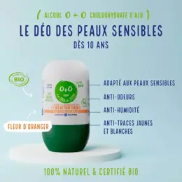 Poupina Soins Enfant Déodorant Fleur d'Oranger Bio 50ml