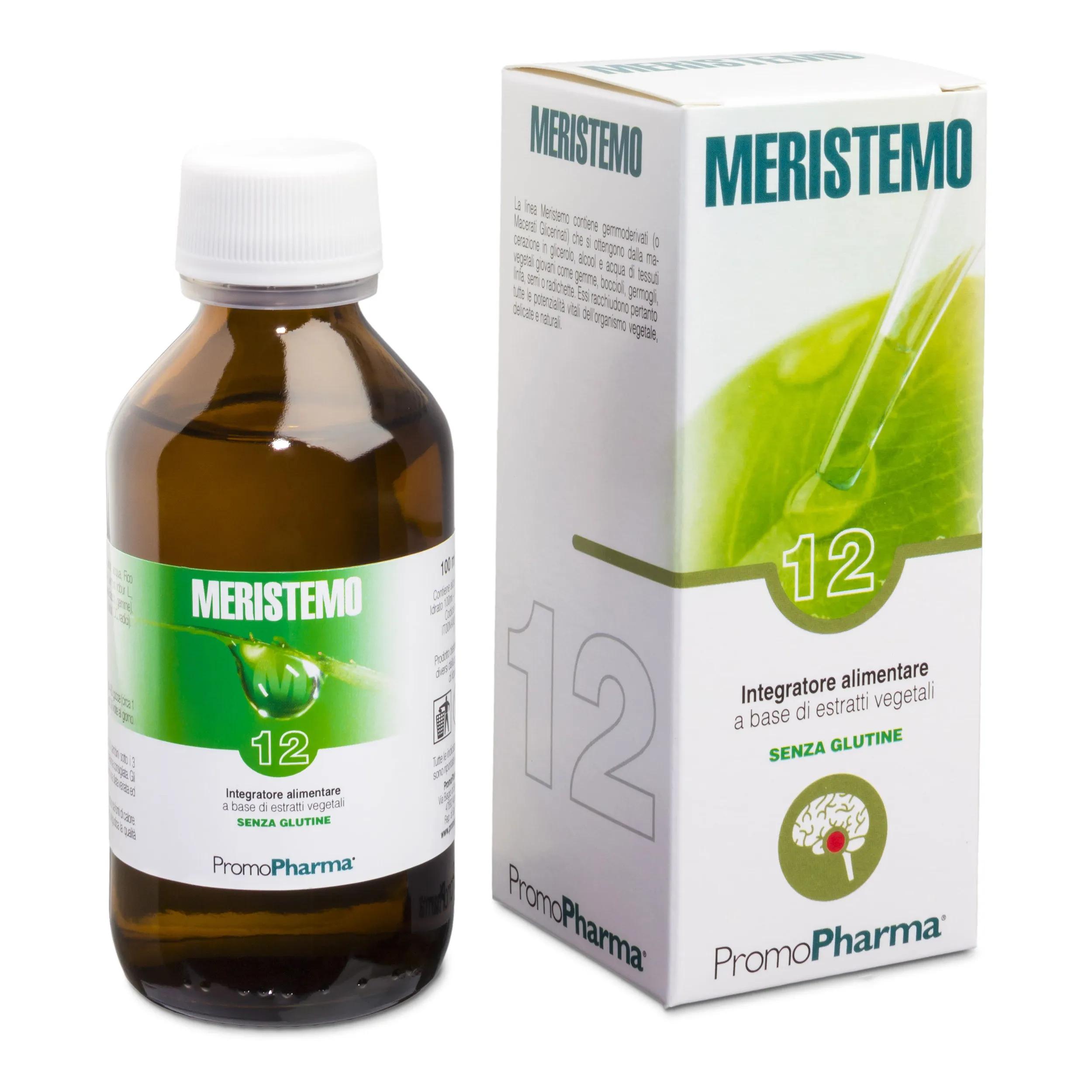 Meristemo 12 Ipotalamo Integratore Drenaggio Sistema Endocrino 100 ml