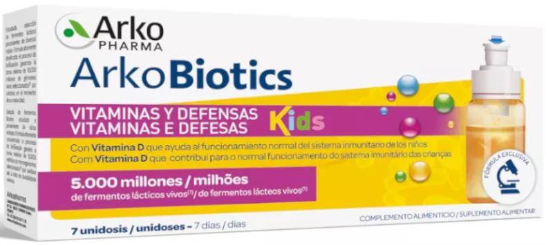 Arkopharma ArkoBiotics Vitaminas y Defensas Niños 7 Dosis