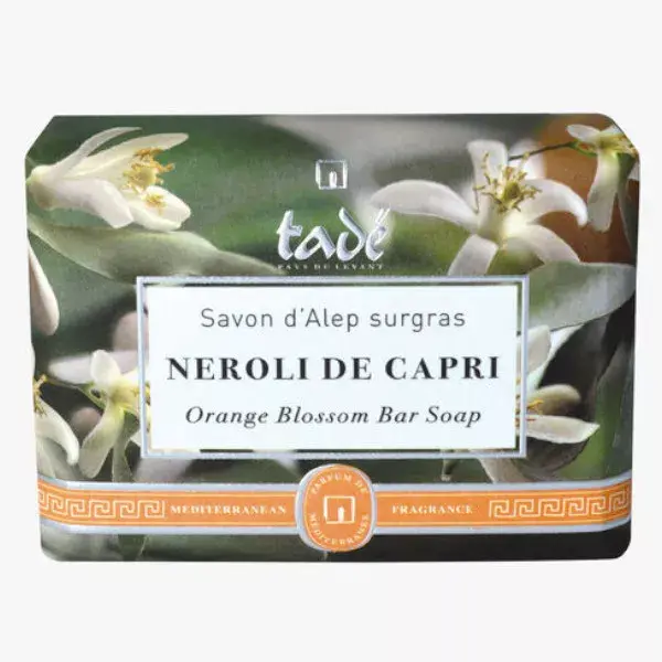 Tadé Mediterranean Soap of Alep Surgras Neroli of Capri 100g