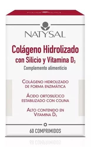 Natysal Colágeno Hidrolisado com Silício e Vitamina D3 60 Comprimidos