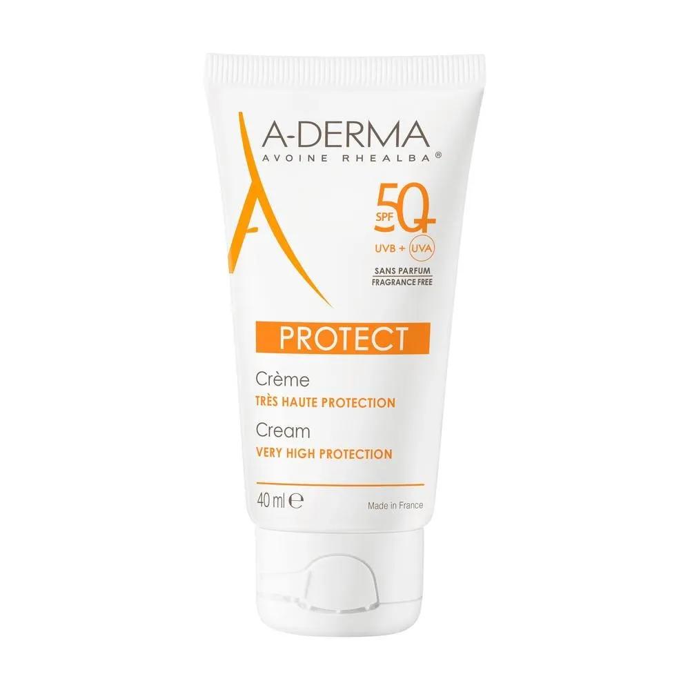 A-Derma Protect Crema Solare Senza Profumo SPF 50+ Tubo 40 ml