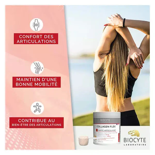 Biocyte Collagen Flex Extrait d'Harpagophytum Mobilité & Santé Articulaire 240g