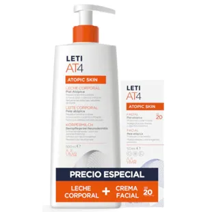 Leti AT4 Körpermilch 500 ml + Gesichtsmilch SPF20 50 ml