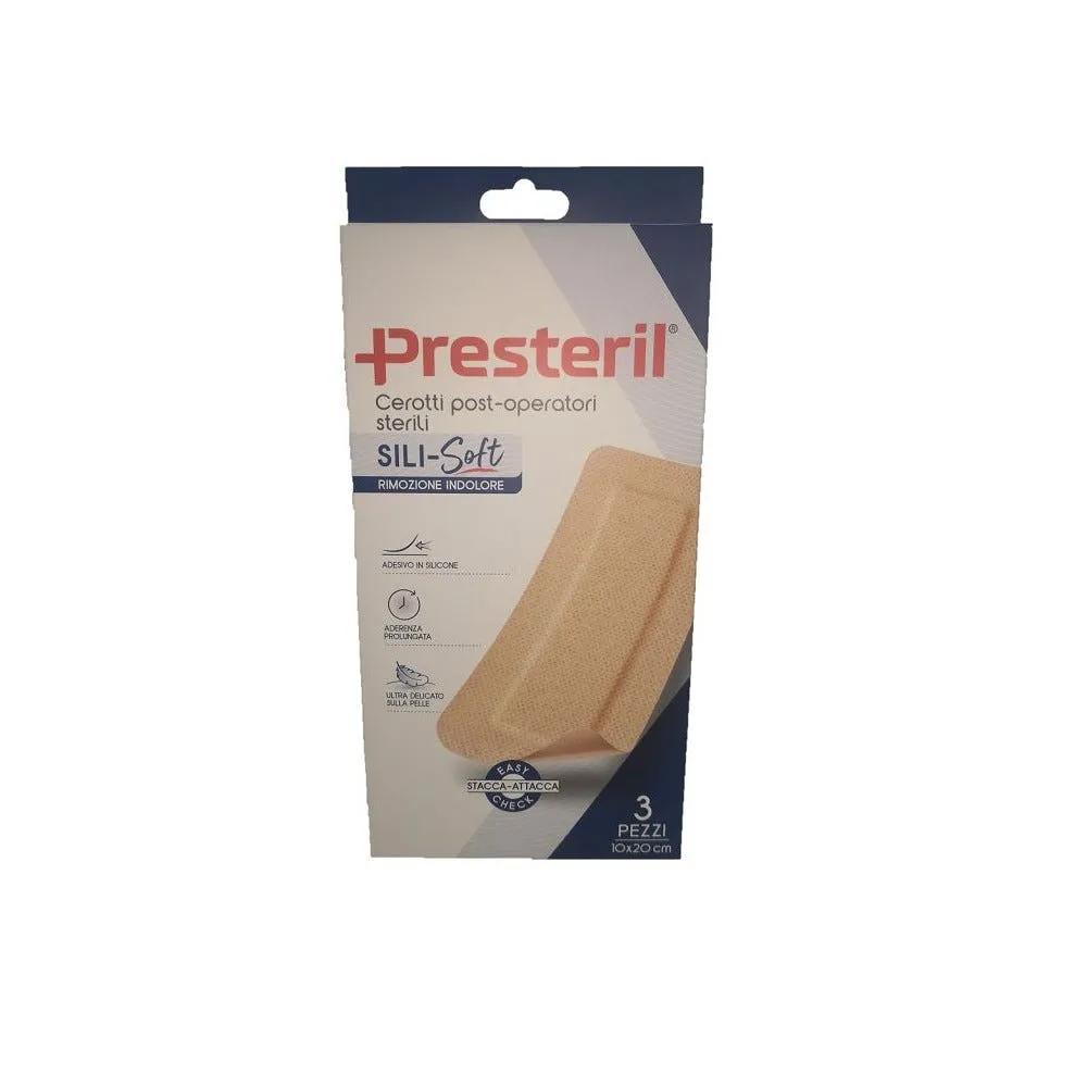 Presteril Cerotti Post Operatori Sili Soft Skin 10X20 Cm 3 Pezzi